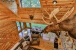 Say hello to Bruce the Moose, the cabin mascot